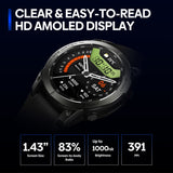 Zeblaze Stratos 3 Pro 1.43 inch AMOLED Screen Sports Smart Watch Support Bluetooth Call