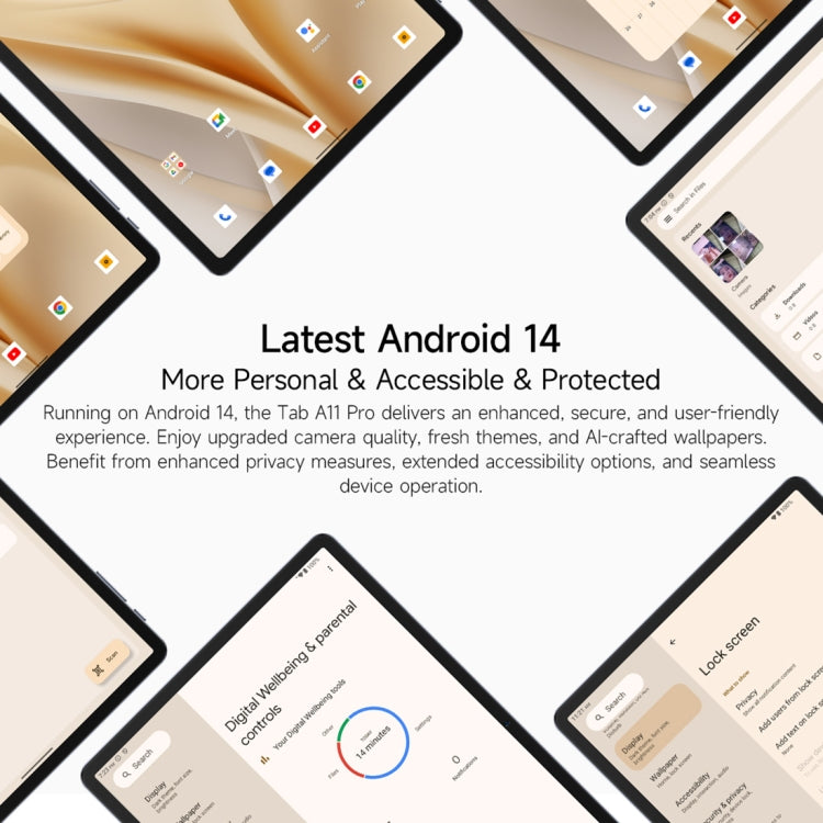 Ulefone Tab A11 Pro Tablet PC, 11 inch Android 14 MediaTek Helio G99 Octa Core 4G Network, EU Plug