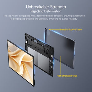 Ulefone Tab A11 Pro Tablet PC, 11 inch Android 14 MediaTek Helio G99 Octa Core 4G Network, EU Plug