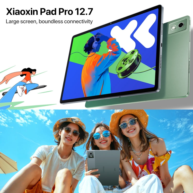 Lenovo Xiaoxin Pad Pro 12.7 inch 2025 WiFi Tablet, ZUI 16, MediaTek Dimensity 8300 Octa Core, Support Fingerprint & Face Identification