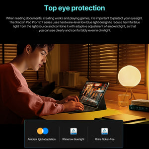 Lenovo Xiaoxin Pad Pro 12.7 inch 2025 WiFi Tablet, ZUI 16, MediaTek Dimensity 8300 Octa Core, Support Fingerprint & Face Identification, 8GB+128GB, 8GB+256GB, 12GB+256GB