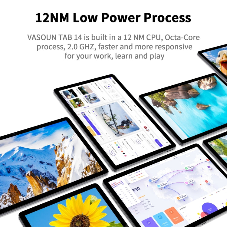 VASOUN M60 4G LTE Tablet, 11 inch, Android 13 UNISOC T606 Octa Core CPU, Global Version with Google Play, M60