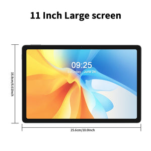 VASOUN M60 4G LTE Tablet, 11 inch, Android 13 UNISOC T606 Octa Core CPU, Global Version with Google Play, M60