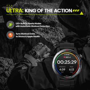 Zeblaze Stratos 3 Ultra 1.43 inch Screen Rugged Outdoor Sports GPS Smart Watch