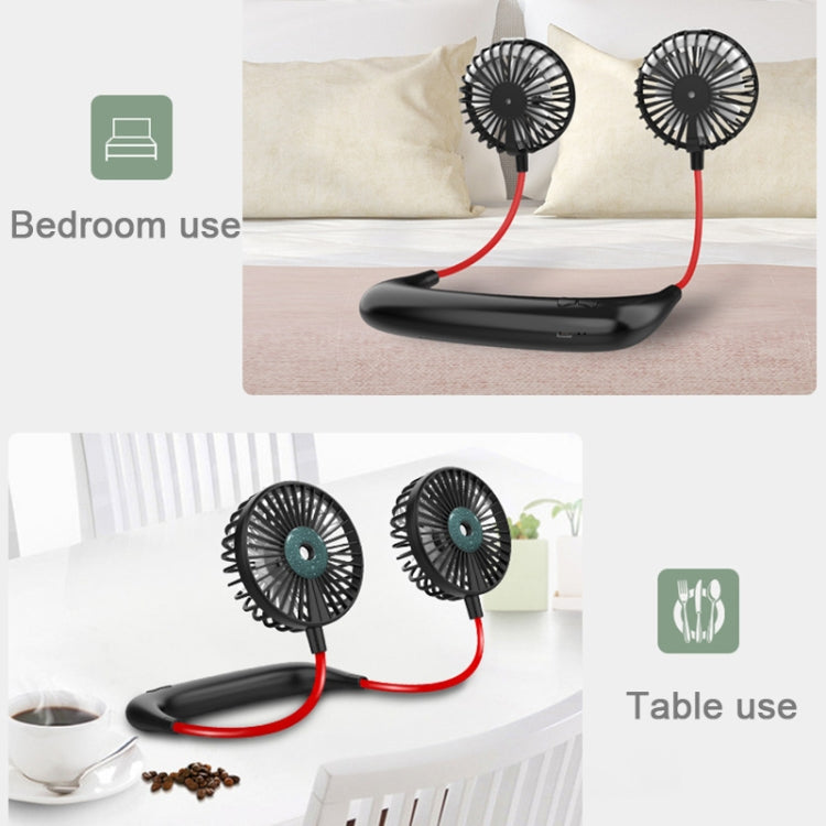 Lazy Hanging Neck Spray Fan USB Charging Outdoor Sports Portable Folding Mini Fan