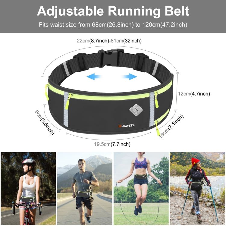 HAWEEL Running Belt Waist Fanny Pack Bag Sports Waterproof Waist Phone Pocket