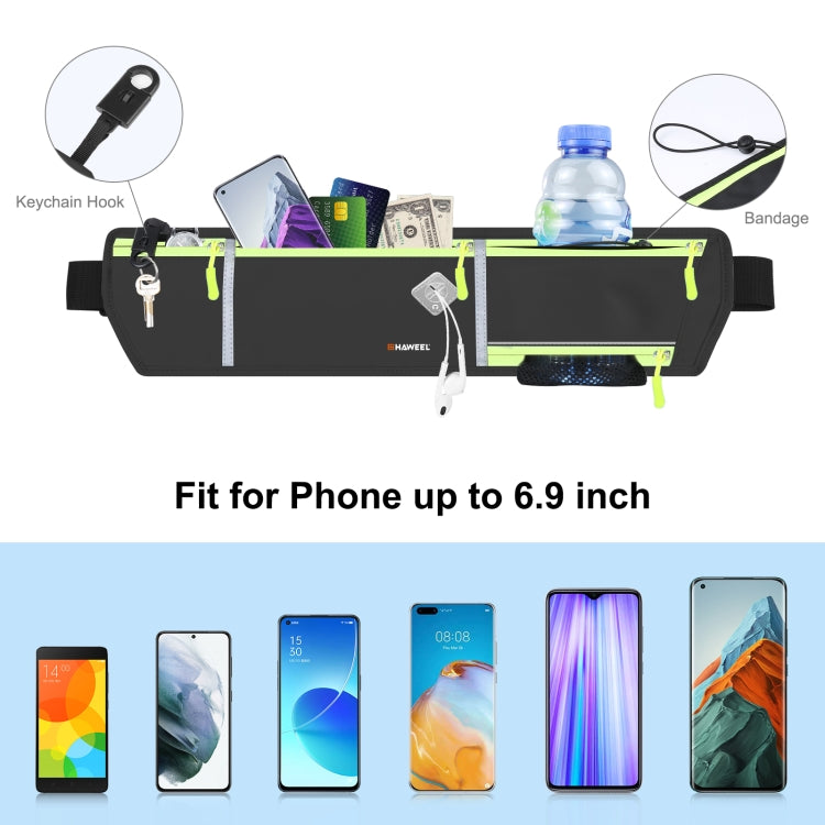 HAWEEL Running Belt Waist Fanny Pack Bag Sports Waterproof Waist Phone Pocket