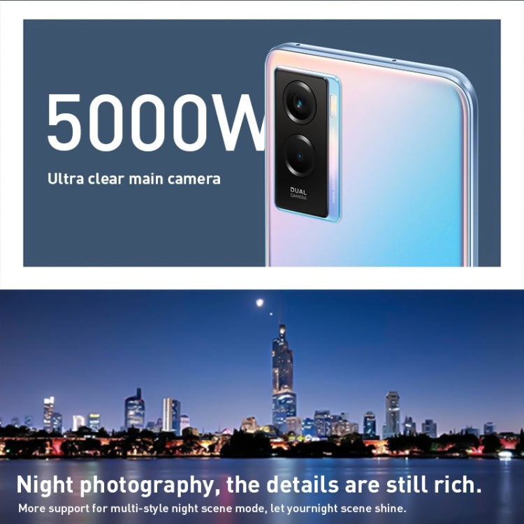 Dual Back Cameras, Side Fingerprint Identification, 6000mAh Battery, 6.58 inch Android 11.0 OriginOS 1.0 Dimensity 700 Octa Core up to 2.2GHz, OTG, Network: 5G