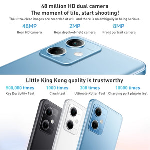 Dual Back Cameras, 5000mAh Battery, Side Fingerprint Identification, 6.67 inch MIUI 13 Qualcomm Snapdragon 4 Gen1 Octa Core up to 2.0GHz, Network: 5G, Dual SIM, IR, Not Support Google Play