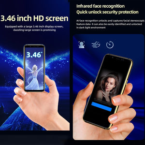 Infrared Face Recognition, 3.46 inch Android 6.0 MTK6737 Quad Core up to 1.1GHz, BT, WiFi, FM, Network: 4G, GPS, Dual SIM