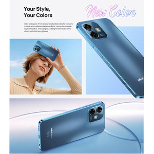 Dual Back Cameras, Face ID & Side Fingerprint Identification, 4400mAh Battery, 6.52 inch Android 13 Unisoc T606 OctaCore up to 1.6GHz, Network: 4G, Dual SIM, OTG