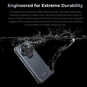 Oukitel WP35 S 4G Rugged Phone, 6GB+256GB, IP68/IP69K, Side Fingerprint, 11000mAh, 6.56 inch Android 14 MediaTek Helio G85 Octa Core, NFC, OTG, Network: 4G