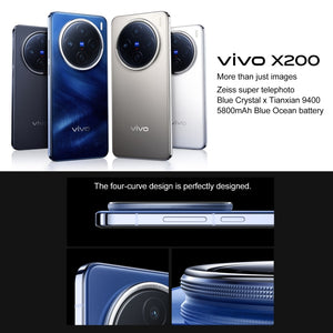 vivo X200, 12GB+256GB, Face ID / Screen Fingerprint Identification, 6.67 inch Android 15 Dimensity 9400 Octa Core, OTG, NFC, Network: 5G, Support Google Play