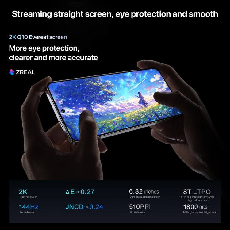 vivo iQOO 13, 12GB+256GB, Face ID / Screen Fingerprint Identification, 6.82 inch Android 15 OriginOS 5 Snapdragon 8 Elite Octa Core, OTG, NFC, Network: 5G, Support Google Play