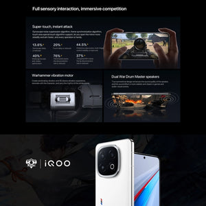 vivo iQOO 13, 12GB+256GB, Face ID / Screen Fingerprint Identification, 6.82 inch Android 15 OriginOS 5 Snapdragon 8 Elite Octa Core, OTG, NFC, Network: 5G, Support Google Play