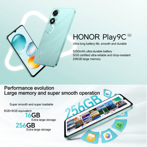 Honor Play9C 5G, 6GB+128GB, Side Fingerprint, 6.56 inch MagicOS 8.0 Dimensity 6100+ Octa Core, Network: 5G, OTG, Not Support Google Play