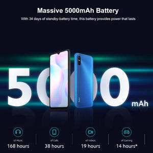 Redmi 9A, RAM+ROM(4GB+64GB), Dual Sim, 5000mAh Battery, Face Identification, 6.53 inch