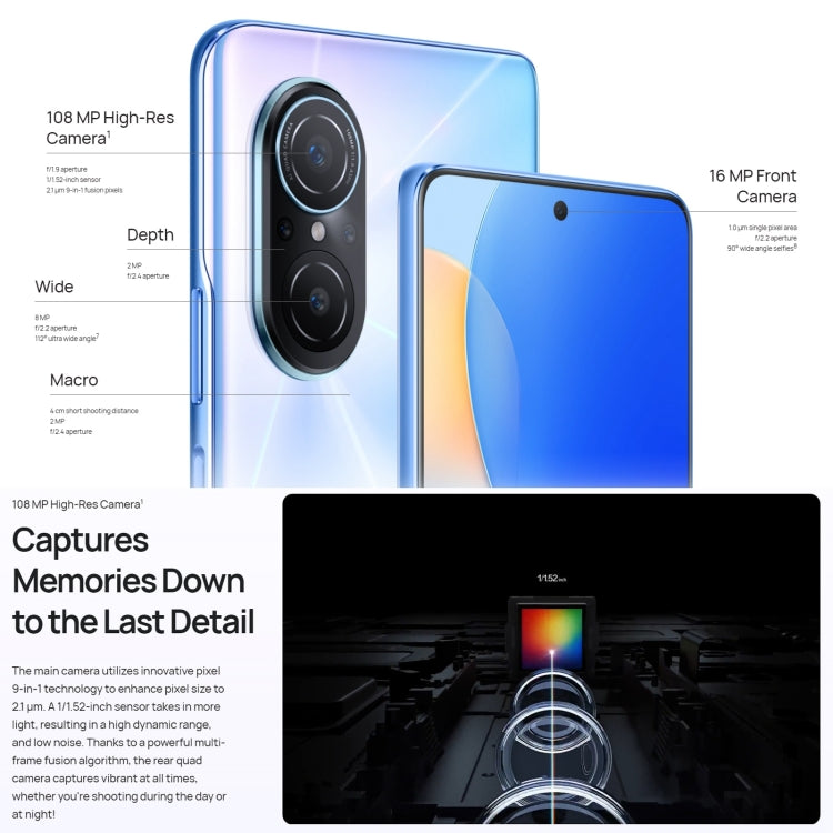 Quad Back Cameras, Side Fingerprint Identification, 6.78 inch HarmonyOS 2.0.1 Qualcomm Snapdragon 680 Octa Core up to 2.4GHz, Network: 4G, OTG, Not Support Google Play