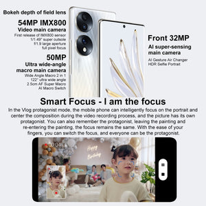 Triple Back Cameras, Screen Fingerprint Identification,  6.67 inch Magic UI 6.1 Qualcomm Snapdragon 778G Plus Octa Core up to 2.5GHz, Network: 5G, OTG, NFC, Not Support Google Play