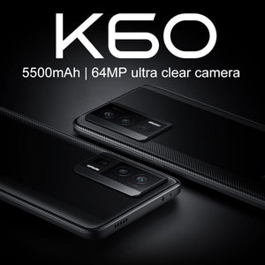 Redmi K60 5G, Triple Back Cameras, RAM+ROM(12GB+256GB), 5500mAh Battery, Heart Rate. 6.67 inch