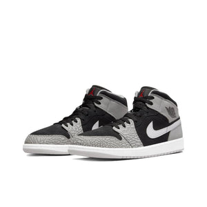 Air Jordan 1 Mid 'Chicago' Red and White For Men Classic Retro Basketball Sneakers Shoes