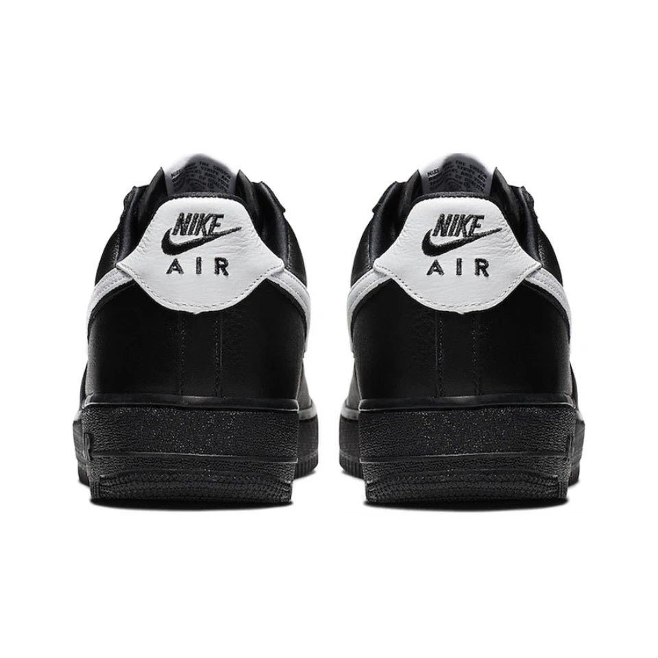 Nike Air Force 1 Low Black White Swoosh Casual Retro Sneakers For Men & Women