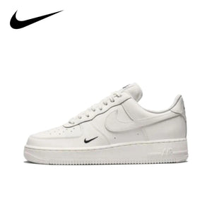 Nike Air Force 1 Low Black White Swoosh Casual Retro Sneakers For Men & Women