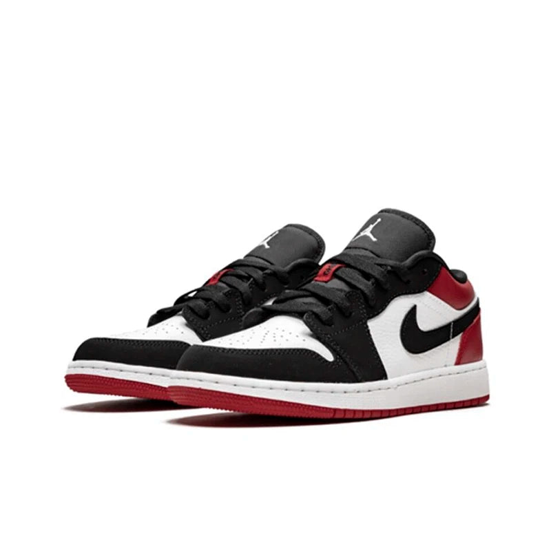 Original Air Jordan 1 Low "Cherry" Pink GS Size For Women's Non-Slip Low-Top Retro Classic Basketball Shoes Sneakers 554723-106