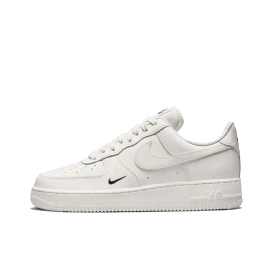 Nike Air Force 1 Low Black White Swoosh Casual Retro Sneakers For Men & Women