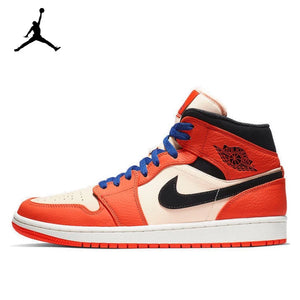 Air Jordan 1 Mid 'Chicago' Red and White For Men Classic Retro Basketball Sneakers Shoes