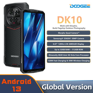 DOOGEE DK 10 5G Rugged Phone Dimensity 8020 Morpho Quad Camera 50MP 6.67