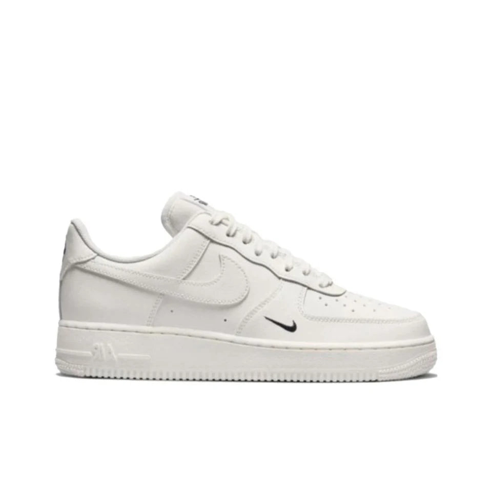 Nike Air Force 1 Low Black White Swoosh Casual Retro Sneakers For Men & Women