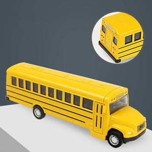 Diecast Alloy School Bus Kids Toy Car