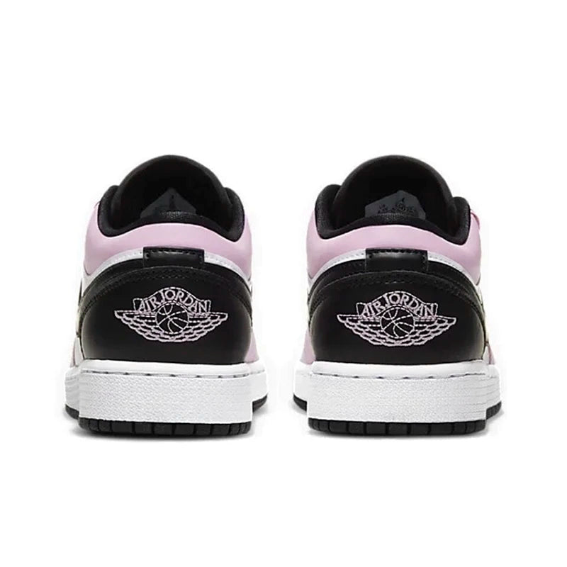 Original Air Jordan 1 Low "Cherry" Pink GS Size For Women's Non-Slip Low-Top Retro Classic Basketball Shoes Sneakers 554723-106