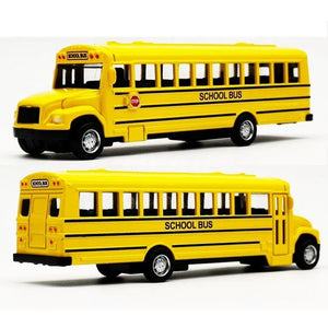 Diecast Alloy School Bus Kids Toy Car