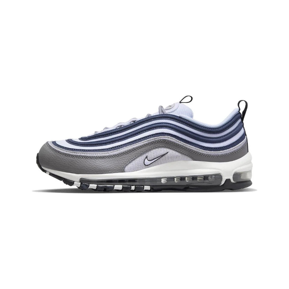 Nike Air Max 97 "Georgetown" Men's and Women's Running Shoes Breathable Sports Unisex Blue Grey Sneakers