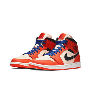 Air Jordan 1 Mid 'Chicago' Red and White For Men Classic Retro Basketball Sneakers Shoes