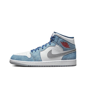 Air Jordan 1 Mid 'Chicago' Red and White For Men Classic Retro Basketball Sneakers Shoes