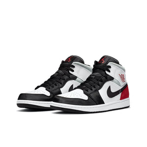 Air Jordan 1 Mid 'Chicago' Red and White For Men Classic Retro Basketball Sneakers Shoes