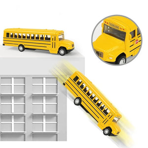 Diecast Alloy School Bus Kids Toy Car