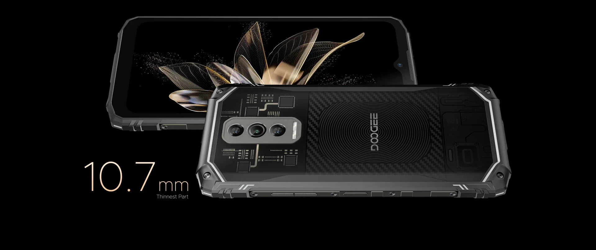 DOOGEE Blade 10 Ultra Rugged Phone 20GB+256GB 50MP Camera 6.56'' Display 5150mAh NFC Android 14 Smartphone