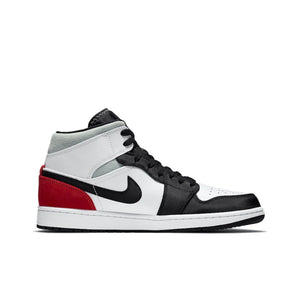 Air Jordan 1 Mid 'Chicago' Red and White For Men Classic Retro Basketball Sneakers Shoes