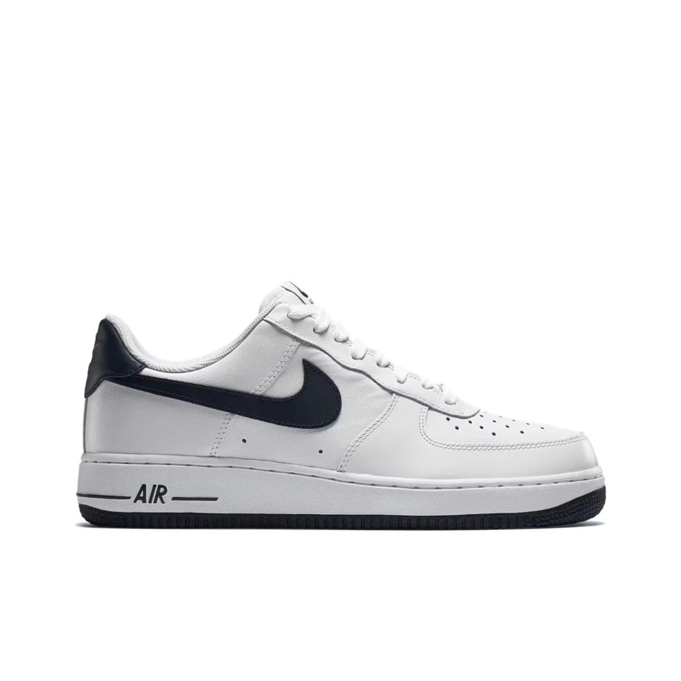 Nike Air Force 1 Low Black White Swoosh Casual Retro Sneakers For Men & Women