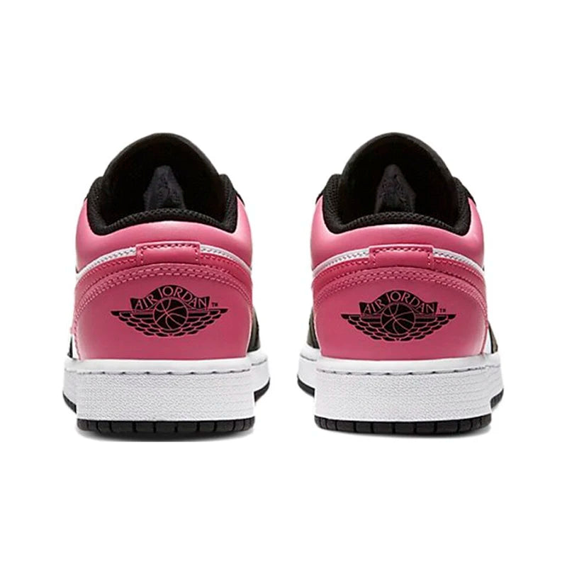 Original Air Jordan 1 Low "Cherry" Pink GS Size For Women's Non-Slip Low-Top Retro Classic Basketball Shoes Sneakers 554723-106