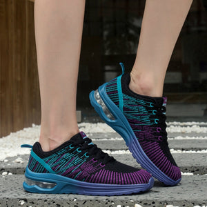 Casual Mesh Women Sneakers Breathable Half-cushion Running Shoes