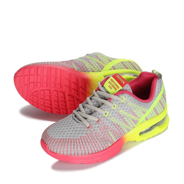 Casual Mesh Women Sneakers Breathable Half-cushion Running Shoes