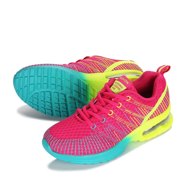 Casual Mesh Women Sneakers Breathable Half-cushion Running Shoes