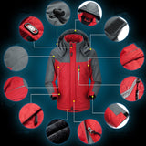 Men Winter Thick Fleece Waterproof Outwear Down Jackets Coats