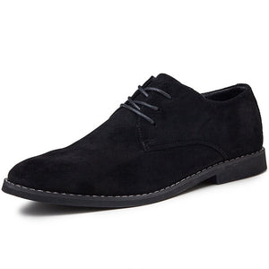 British Style Casual Shoes Suede Oxford Leather Men Shoes