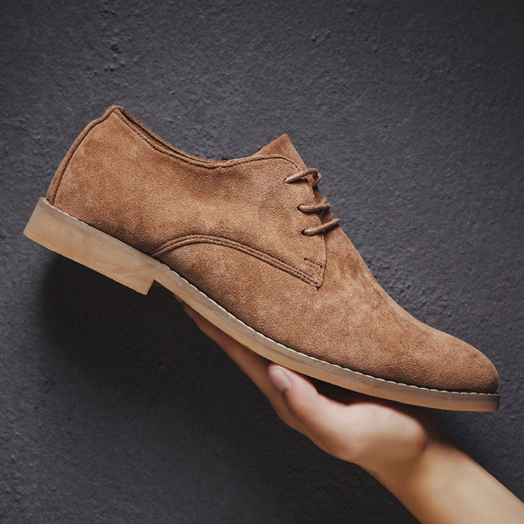 British Style Casual Shoes Suede Oxford Leather Men Shoes